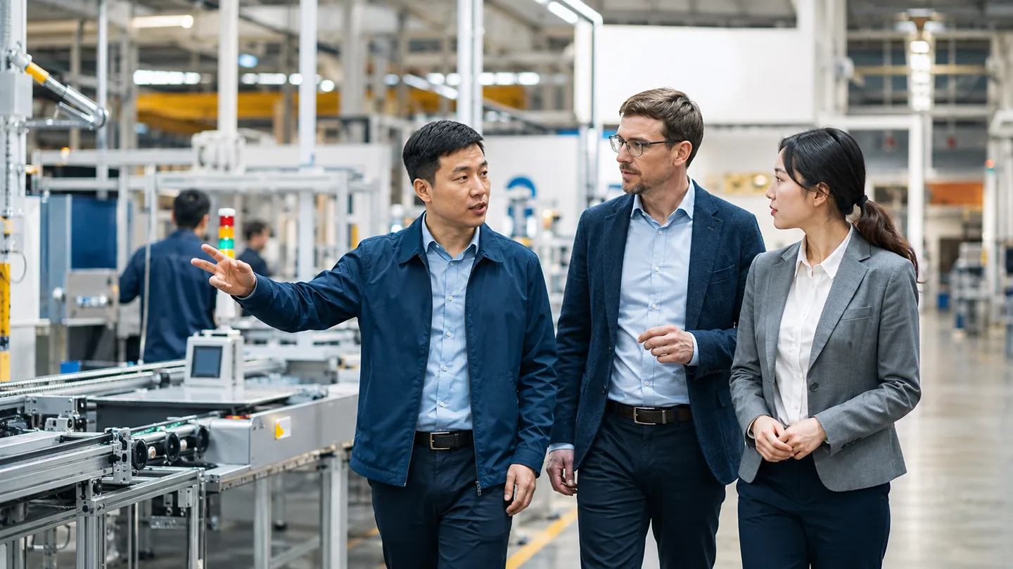 Illustrative supplier-site walkthrough focused on capability questions